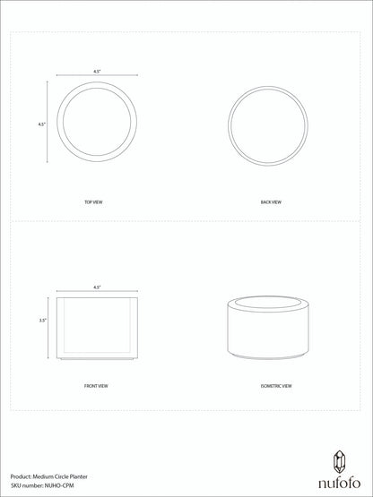 Medium Circle Planter